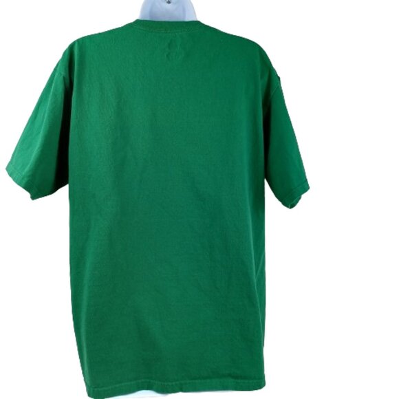 Women's Men's Large Green T-shirt Short Sleeves Round Neck Tee St Patrick's - Picture 2 of 5